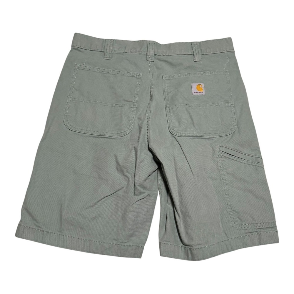 Carhartt 102514 L08 Relaxed Fit Rugged‎ Flex Green Canvas Shorts Men's 34